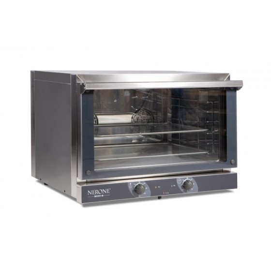 Horno de Convección Eléctrico ABC Nerone 600-3 | 3 Bandejas 600x400 mm | Doble Turbina | Acero Inoxidable | 775x700x560 mm