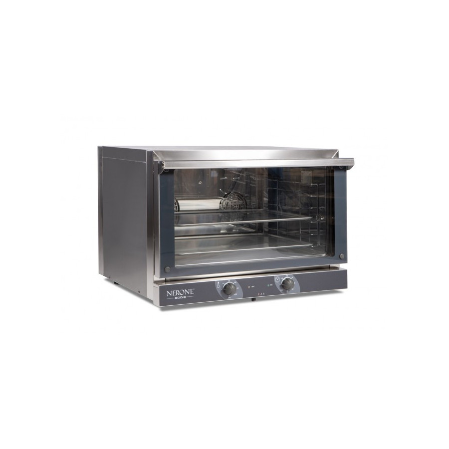 Horno de Convección Eléctrico ABC Nerone 600-3 | 3 Bandejas 600x400 mm | Doble Turbina | Acero Inoxidable | 775x700x560 mm