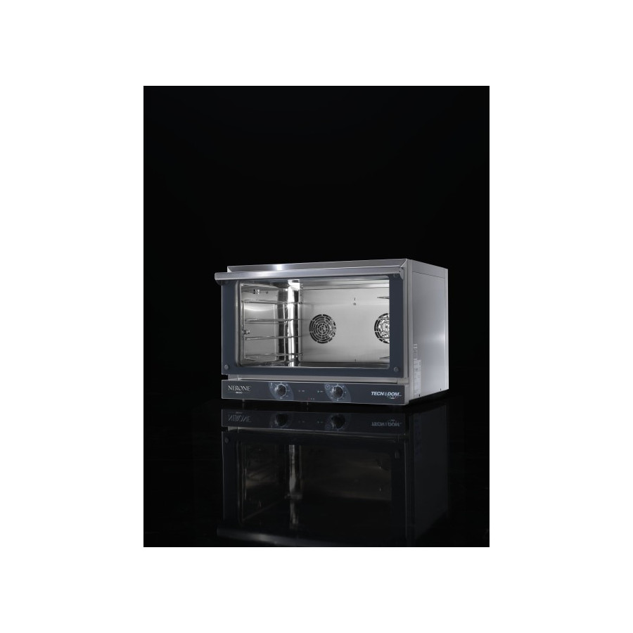 Horno de Convección Eléctrico ABC Nerone 600-4 | 4 Bandejas 600x400 mm | Doble Turbina | Acero Inoxidable | 775x700x560 mm