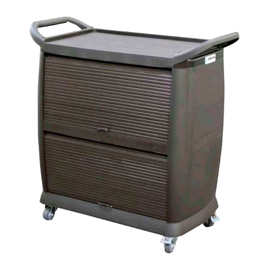 Carro de Servicio con 2 Cortinas Deslizantes