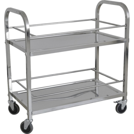 Carro de Servicio 2 Niveles Acero Inoxidable | Ref: CARROB2 | 950x500x950h mm | Serie PEKIN