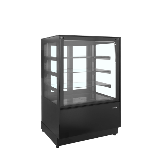 Vitrina de Exposición TEFCOLD PDA3-CTF90B-1 | Cristal Plano | 900x750x1360 mm | Clase B | Alta Eficiencia y Diseño Compacto