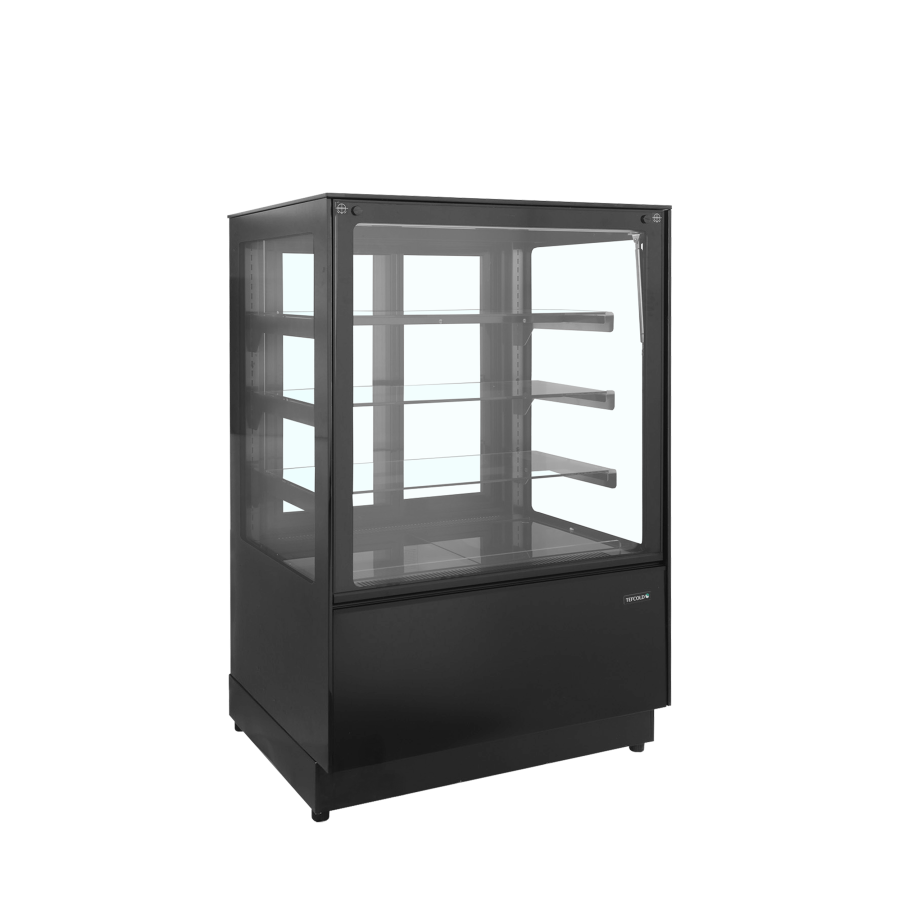 Vitrina de Exposición TEFCOLD PDA3-CTF90B-1 | Cristal Plano | 900x750x1360 mm | Clase B | Alta Eficiencia y Diseño Compacto