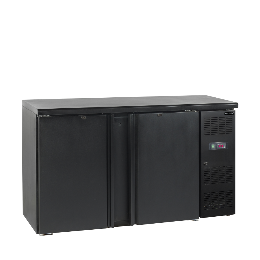 Refrigerador Backbar de Acero Inoxidable Tefcold CBC210 | 2 Puertas Macizas | R290 | Clase C | 1462x513x860 mm