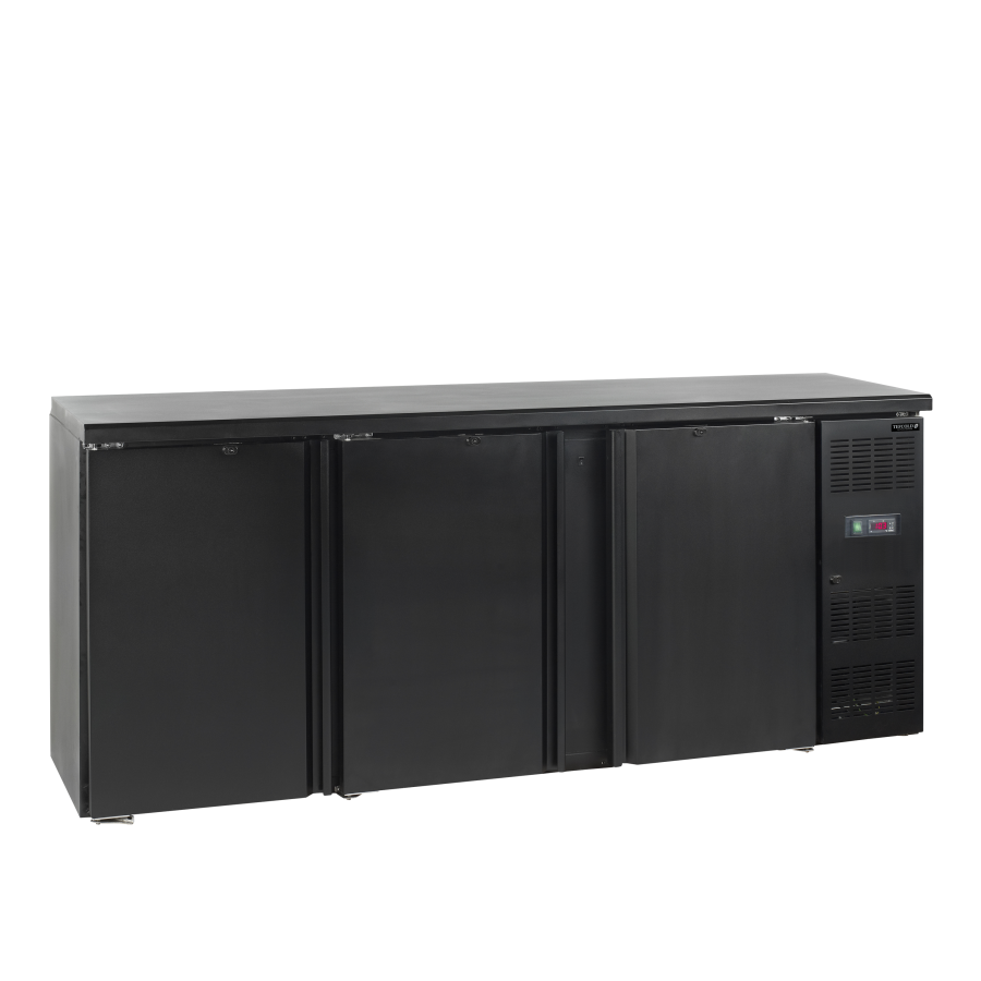 Refrigerador Backbar de Acero Inoxidable Tefcold CBC310 | 3 Puertas Macizas | R290 | Clase C | 2002x513x860 mm