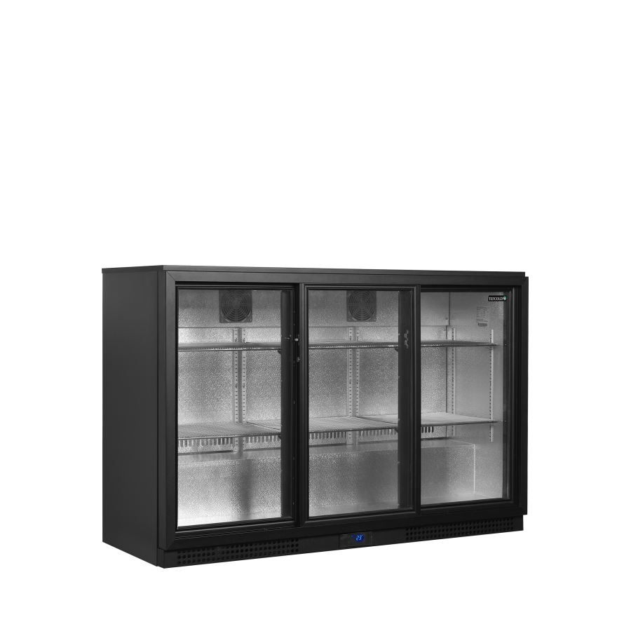 Refrigerador Backbar de Alta Eficiencia Tefcold BA31S-3 | 3 Puertas Correderas | R290 | Clase B | 1350x515x900 mm