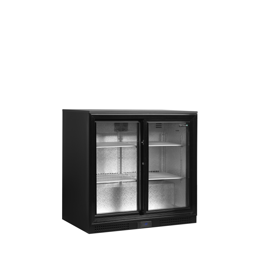 Refrigerador Backbar de Alta Eficiencia Tefcold DB201S | 2 Puertas Correderas | R600a | Clase A | 900x520x870 mm