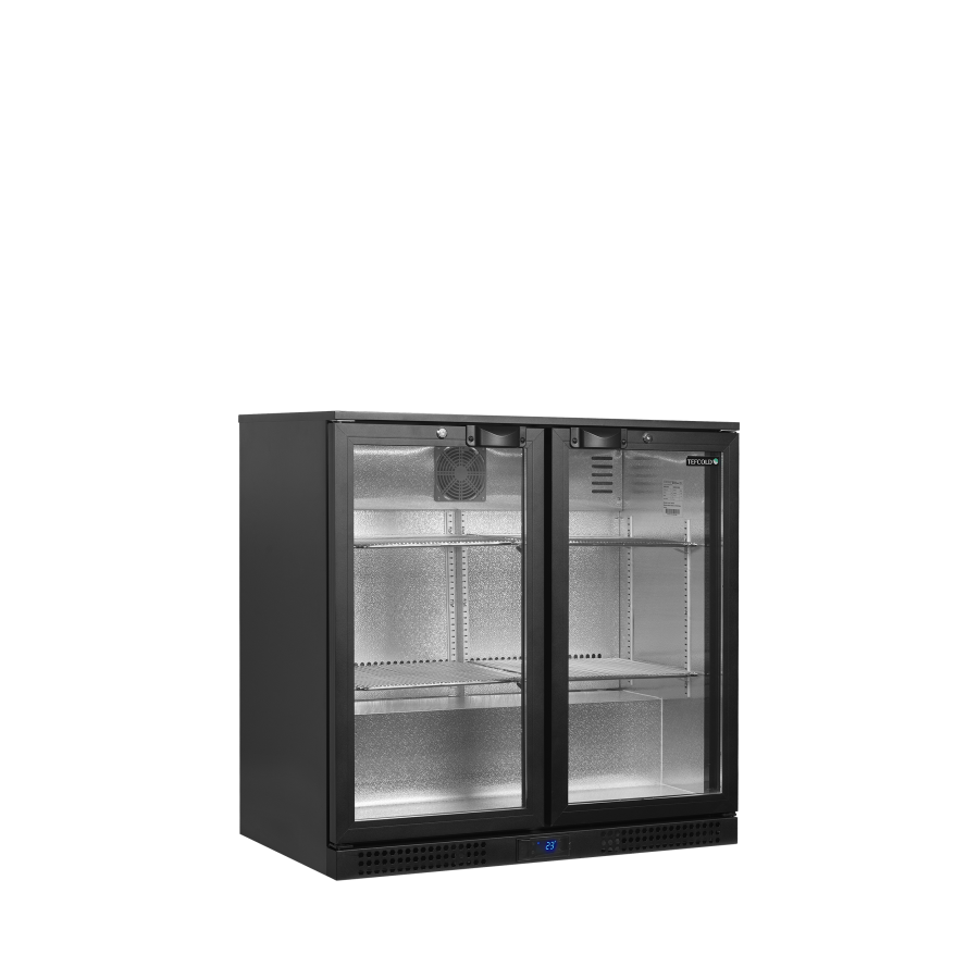 Refrigerador Backbar de Alta Eficiencia Tefcold BA26H | 2 Puertas de Cristal | R600a | Clase A | 900x520x870 mm