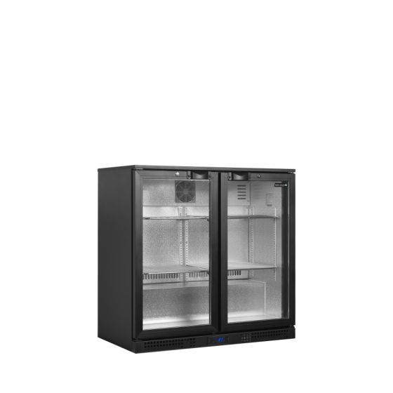 Refrigerador Backbar de Alta Eficiencia Tefcold BA21H | 2 Puertas de Cristal | R600a | Clase A | 900x520x900 mm
