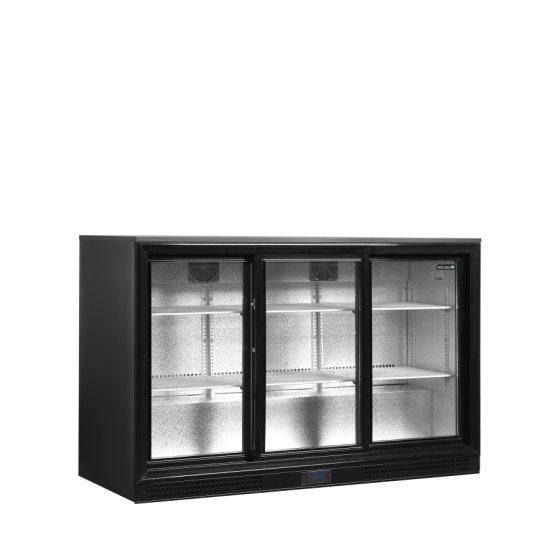 Refrigerador Backbar de Alta Eficiencia Tefcold DB301S-3 | 3 Puertas Correderas | R600a | Clase B | 1350x526x870 mm