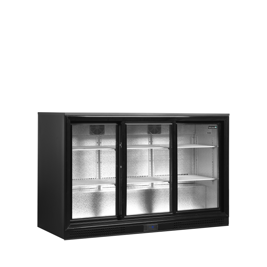 Refrigerador Backbar de Alta Eficiencia Tefcold DB301S-3 | 3 Puertas Correderas | R600a | Clase B | 1350x526x870 mm