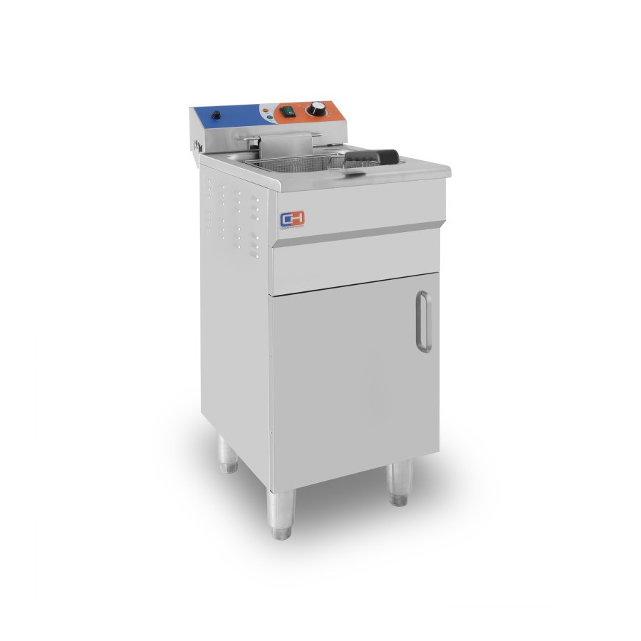 Freidora Eléctrica 14 litros brutos CON MUEBLE de 360x530 x910h mm PEKIN EF-161VC