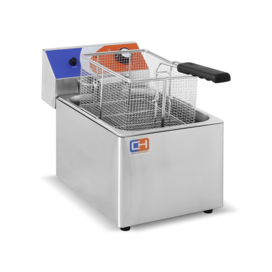 Freidora Eléctrica 8 litros brutos SIN Grifo de 265 x420 x340h mm PEKIN EF-8L