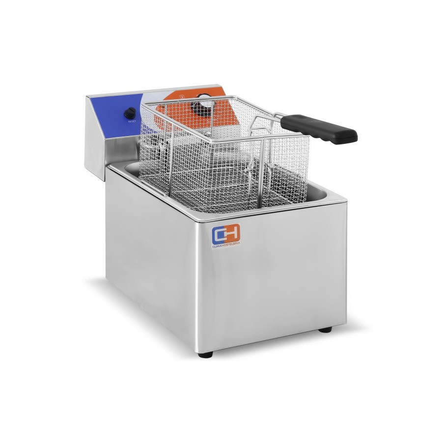 Freidora Eléctrica 8 litros brutos SIN Grifo de 265 x420 x340h mm PEKIN EF-8L