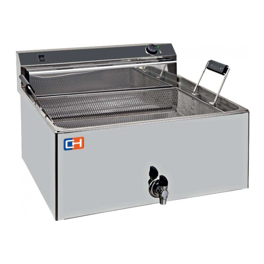 Freidora Especial Pastelería 30 litros brutos 15 kw Trifásica de 650x665x370h mm FP30L