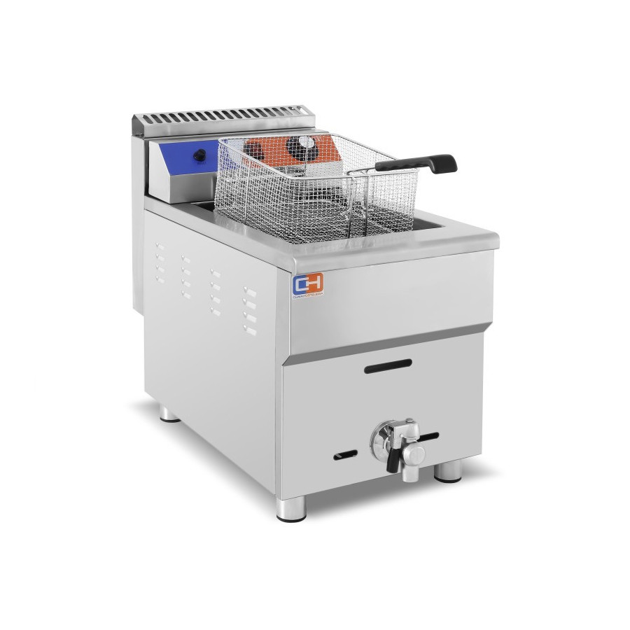 Freidora a gas Propano de 12 litros brutos de 340x630x645h mm PEKÍN GF-181