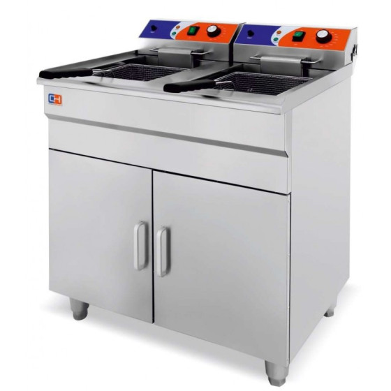 Freidora Eléctrica 14+14 litros brutos CON MUEBLE de 740x550 x910h mm PEKIN EF-162VC