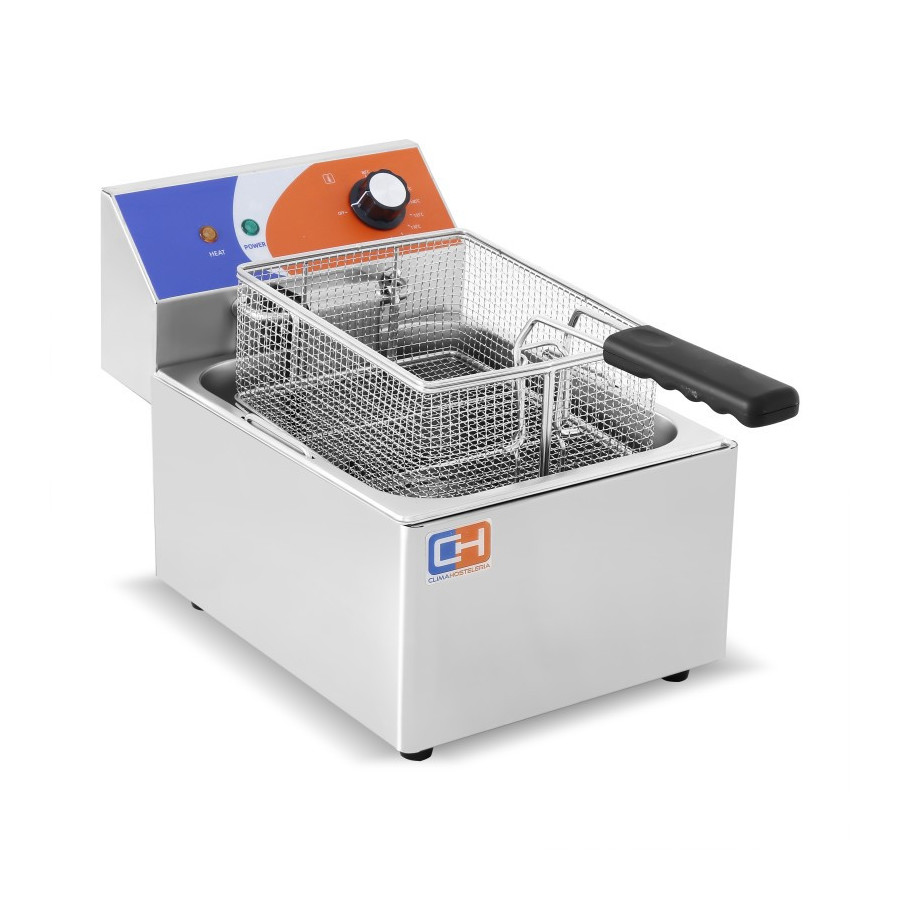 Freidora Eléctrica 6 litros brutos SIN Grifo de 265 x420 x290h mm PEKIN EF-6L