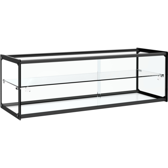 Vitrina Neutra Expositora 2 pisos sin base 920x330x315h mm Línea Pekín XCZ-71L