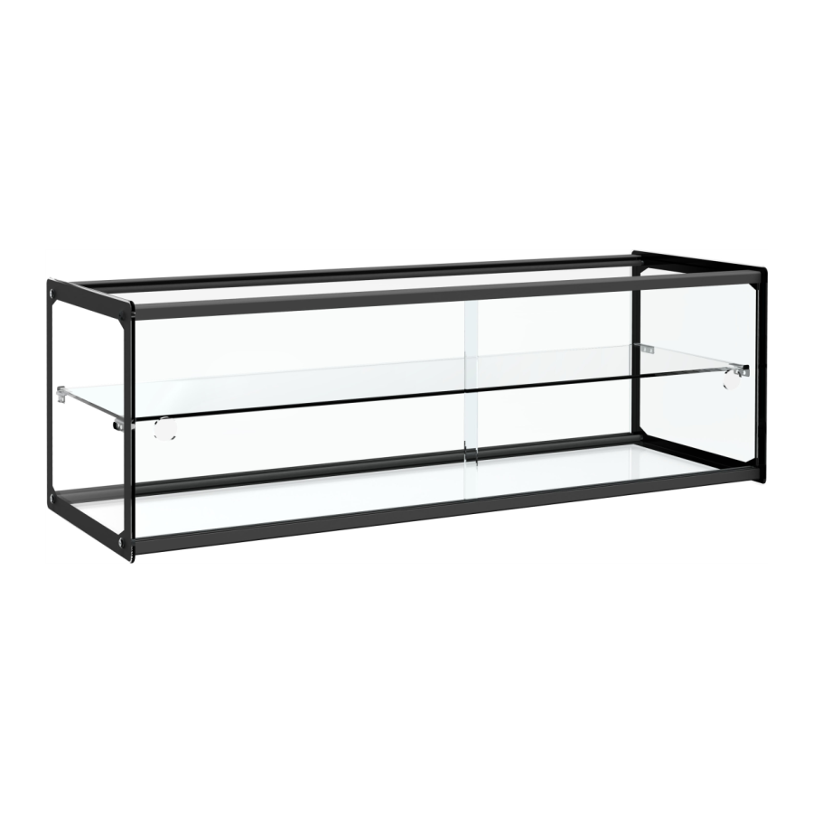 Vitrina Neutra Expositora 2 pisos sin base 920x330x315h mm Línea Pekín XCZ-71L