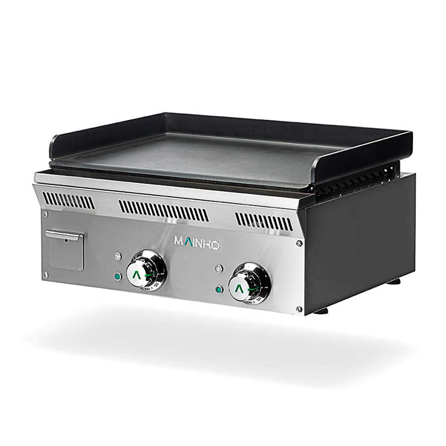 Plancha profesional eléctrica ELP-62EMN con placa de acero pavonado