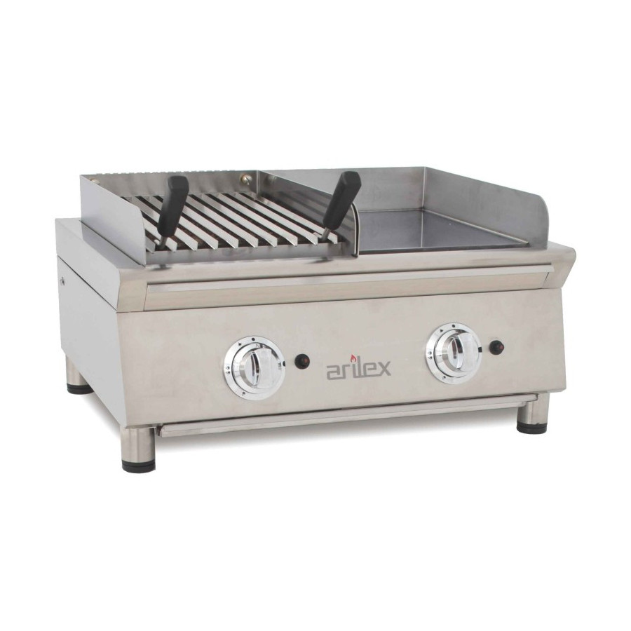 Plancha a Gas Arilex 70FRYGCBN | 11 kW | Acero Inox. | Cromo Duro | 610x396 mm