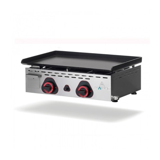 Plancha profesional eléctrica ECOEM-60PV UNI con placa de acero pavonado