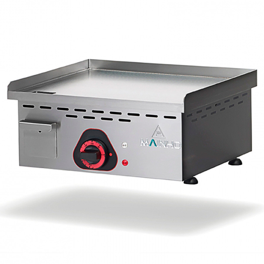 Plancha profesional eléctrica ECOEM-45CD UNI con placa cromoduro lisa