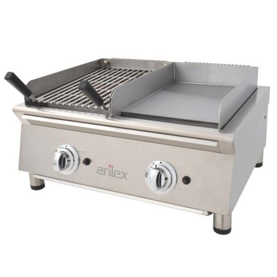 Plancha y Barbacoa a Gas Arilex | Ref: 70FRYGRBN | Acero Rectificado 15mm | 11kW | 692x587x364mm