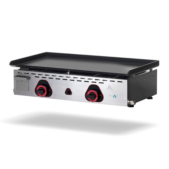 Plancha profesional eléctrica ECOEM-75PV UNI con placa de acero pavonado