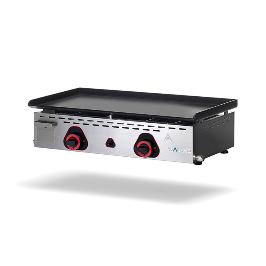 Plancha profesional eléctrica ECOEM-75PV UNI con placa de acero pavonado