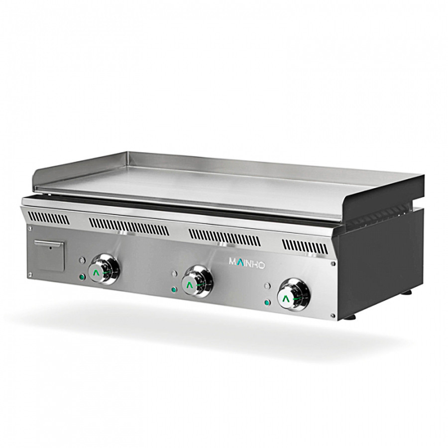 Plancha profesional eléctrica ELP-93EMRN con placa rectificada semiranurada