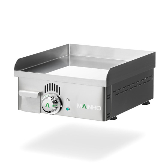 Plancha profesional eléctrica NCEM-40N de acero inoxidable con placa lisa