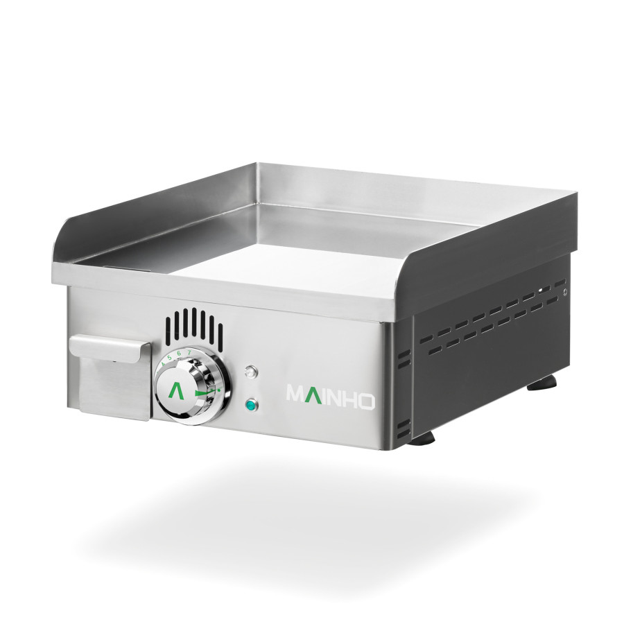 Plancha profesional eléctrica NCEM-40N de acero inoxidable con placa lisa
