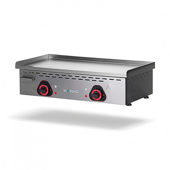 Plancha profesional eléctrica ECOEM-75CD UNI con placa de cromo duro
