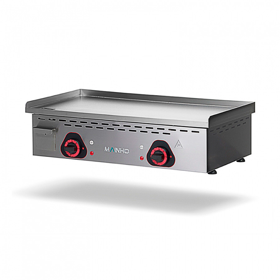 Plancha profesional eléctrica ECOEM-75CD UNI con placa de cromo duro