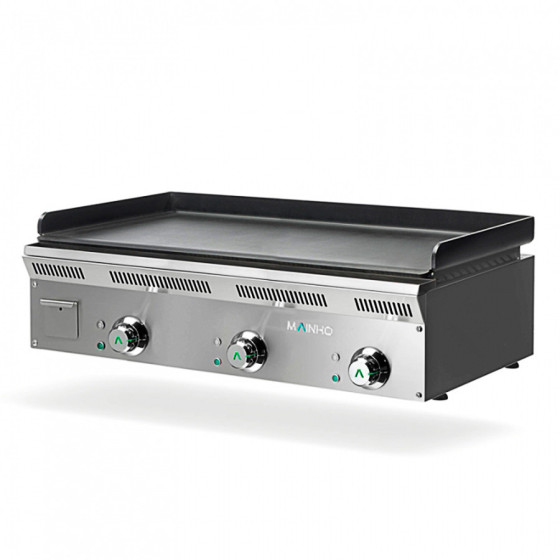 Plancha profesional eléctrica ELP-93EMN con placa de acero pavonado