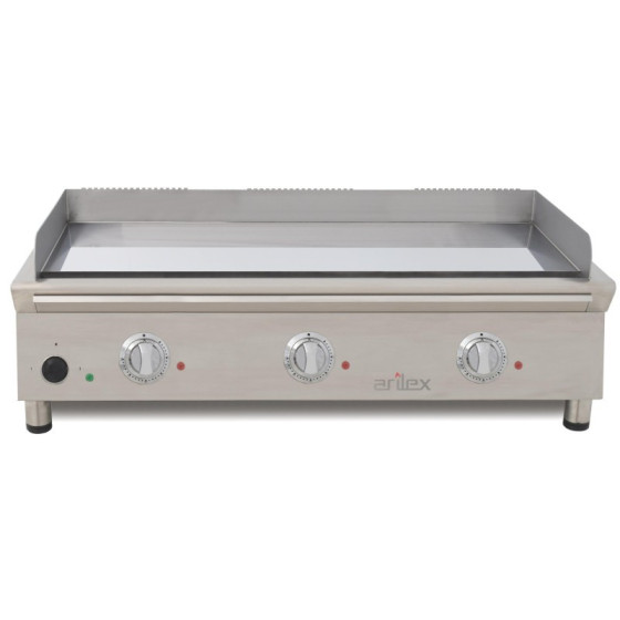 Frytops Eléctrico 100 cm ARILEX acero de 15 mm con baño de cromo duro Línea 600