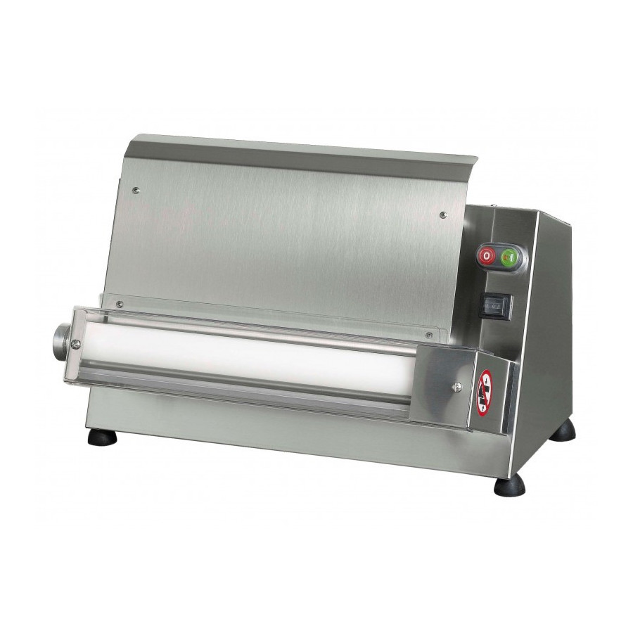 Laminadora de Masa Semiautomática 1 Rodillo | Ref: S42MR | Pizza Ø26-40cm | 370W | Acero Inox.