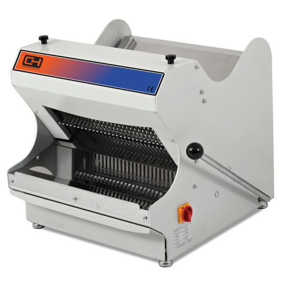 Cortadora de Pan Sobremesa | Ref: EMP3004-13 | 480mm Corte | 13mm Grosor | Acero Inox | 0,37kW | 733x643x682mm
