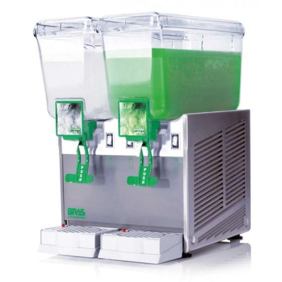 Dispensador de Bebidas Clima Hostelería | Ref: EXTRA12/2AA | 2x12L | Agitador | Acero Inox. | Policarbonato