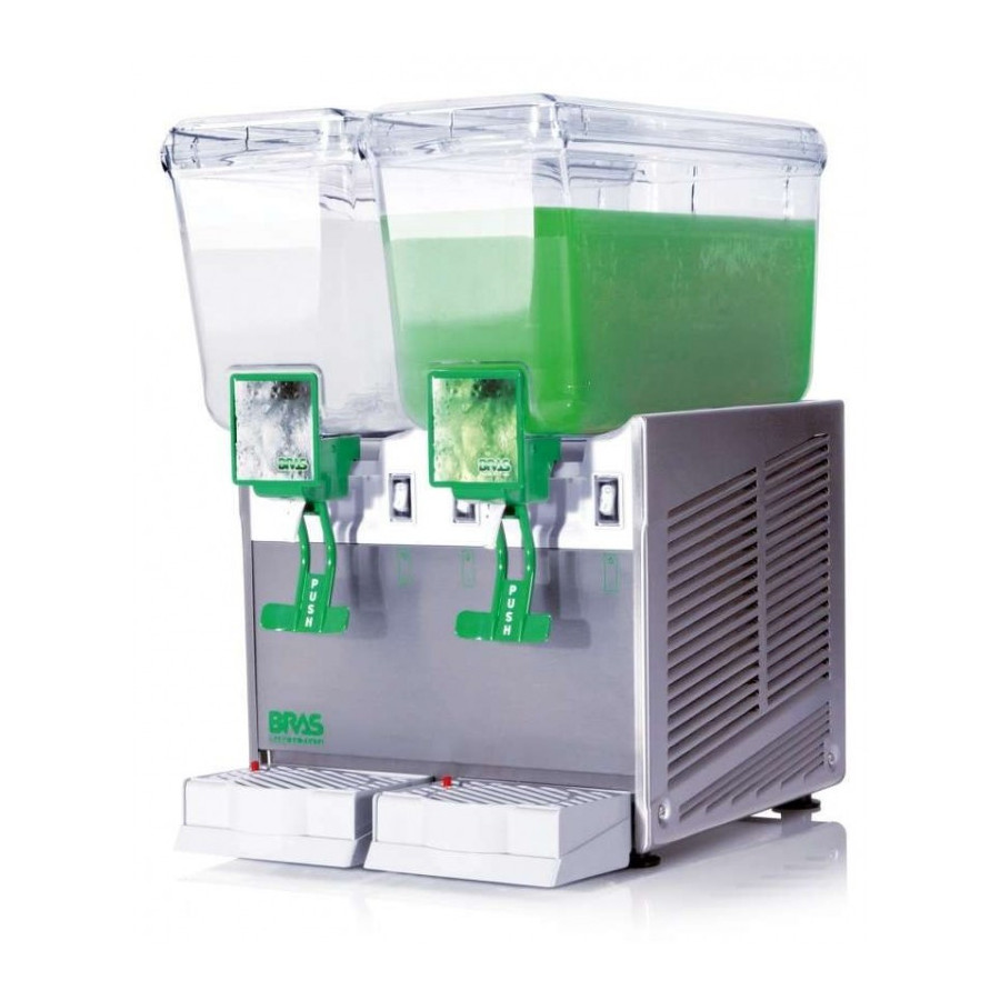 Dispensador de Bebidas Clima Hostelería | Ref: EXTRA12/2AA | 2x12L | Agitador | Acero Inox. | Policarbonato