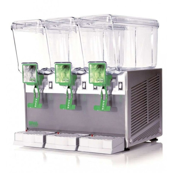 Dispensador de Bebidas Clima Hostelería | Ref: EXTRA12/3AA | 3x12L | Agitador | Acero Inox.