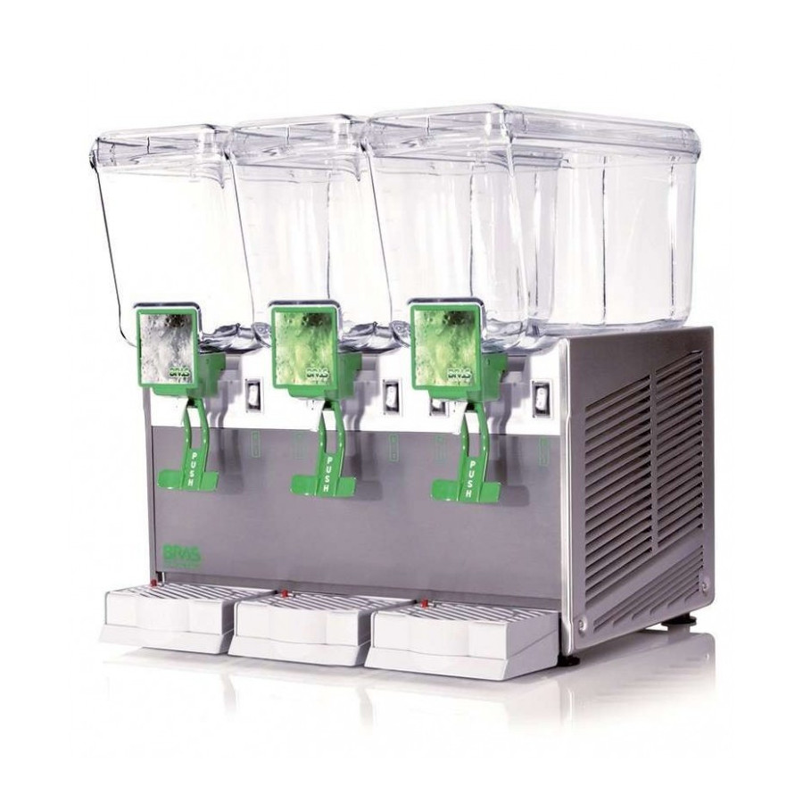 Dispensador de Bebidas Clima Hostelería | Ref: EXTRA12/3AA | 3x12L | Agitador | Acero Inox.