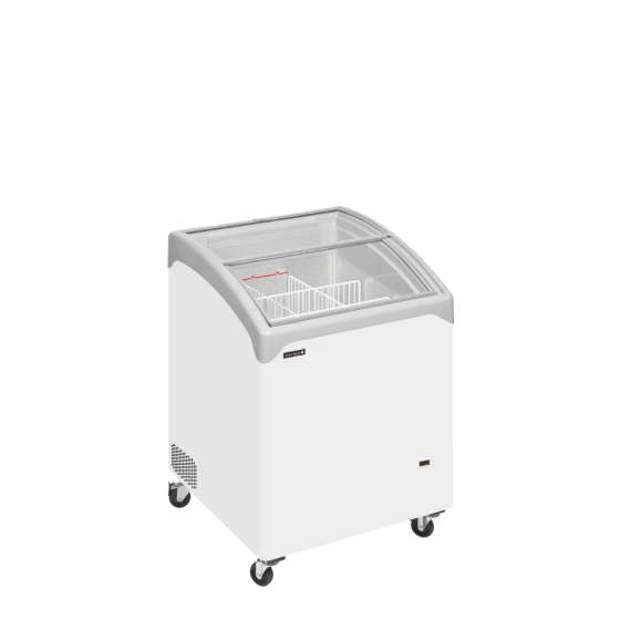 Congelador de Arcón TEFCOLD NIC101SCEB | Tapa de Cristal Curva | 665x665x918 mm | Capacidad 115 L | Clase Climática 5
