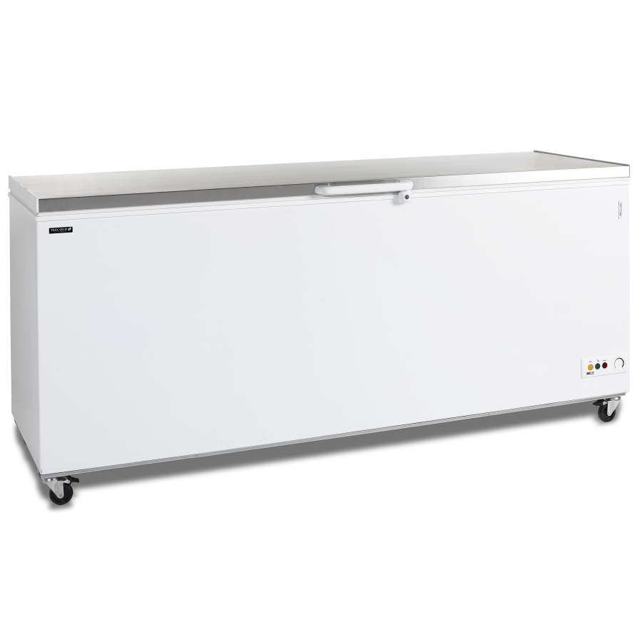 Congelador de Arcón TEFCOLD CF700S SL | Tapa de Acero Inoxidable | 2060x716x903 mm | Capacidad 600 L | Clase D
