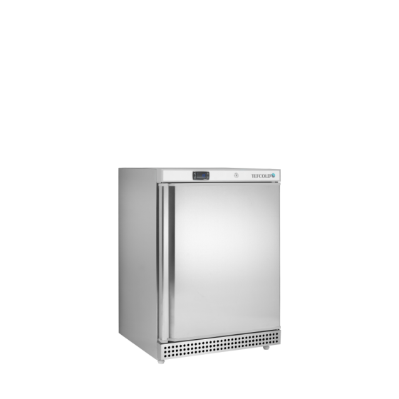 Refrigerador Almacenamiento Bajo Mostrador TEFCOLD UR200X1 | 119L | Acero Inox | Ventilado | Cierre | A+ | 600x615x855 mm