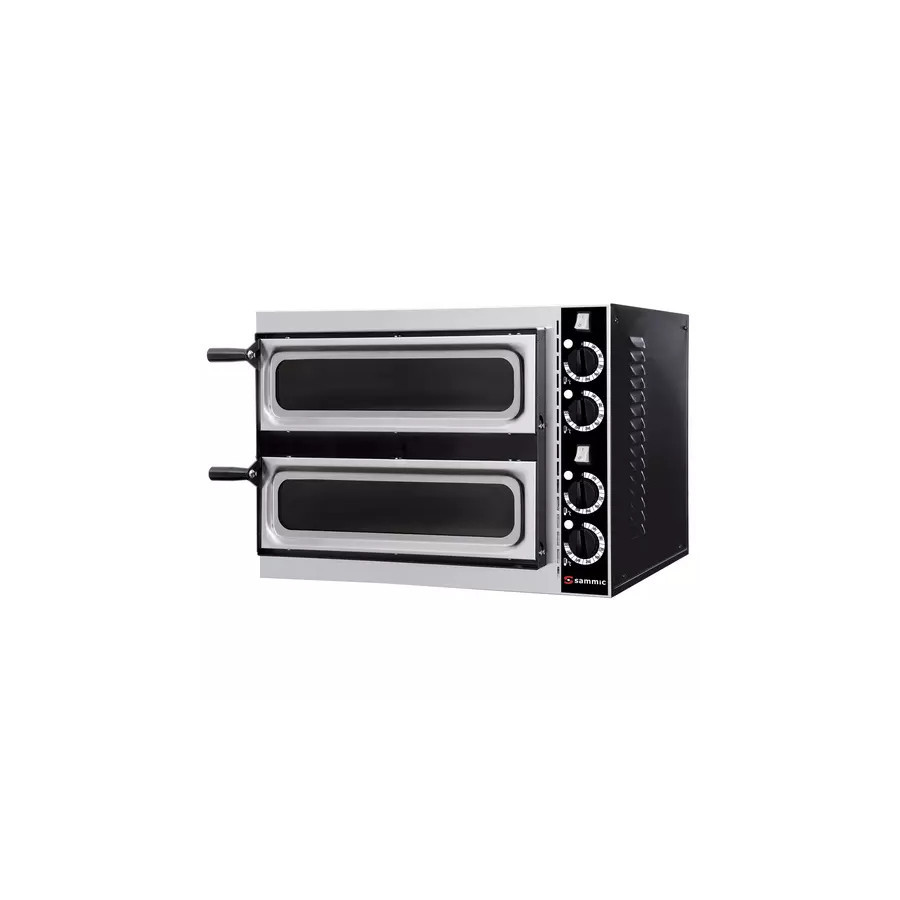 Horno Eléctrico para Pizza Sammic PO-1+1/32 | 5120125 | 2 Cámaras | Para 2 Pizzas Ø 32 cm | 3200W | 230V