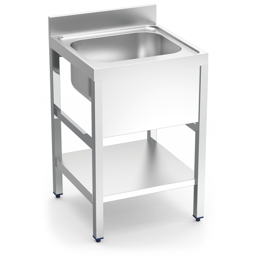Fregadero Inox Fricosmos | Ref: 055002 | 1 Cubeta | Entrepaño | 700x600x850 mm