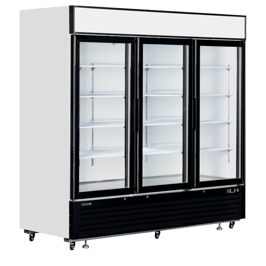 Expositor Refrigerado LGC7500 | 3 Puertas Batientes | Marquesina Iluminada | 2079x805x2065 mm | 1436 L | Clase Energética C